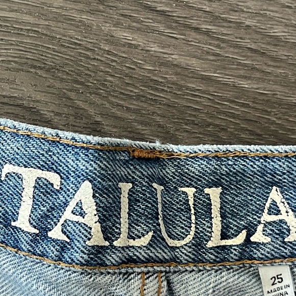 Talula Ripped Denim Shorts Size 25 - Picture 3 of 3